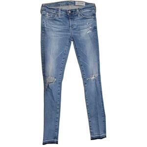 AG Adriano Goldschmidt Ag-ed Denim The Legging Super Skinny Ankle Jeans Size 25R